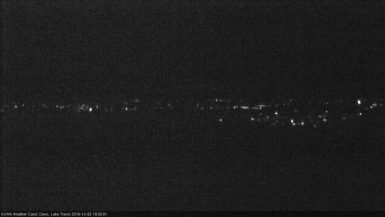 Lake Travis webcam, December 2, 2016 6:40 PM CT