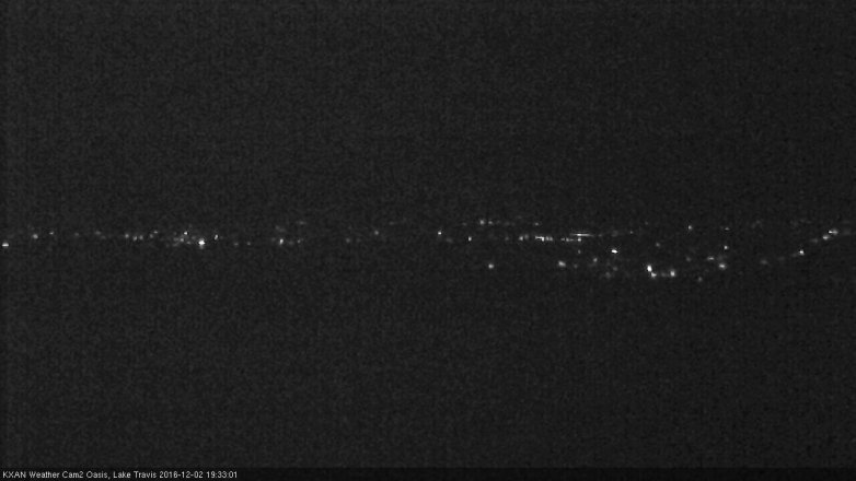 Lake Travis webcam, December 2, 2016 6:55 PM CT