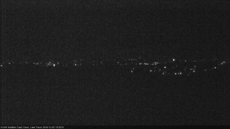 Lake Travis webcam, December 2, 2016 7:05 PM CT