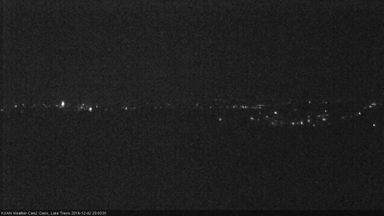 Lake Travis webcam, December 2, 2016 7:15 PM CT