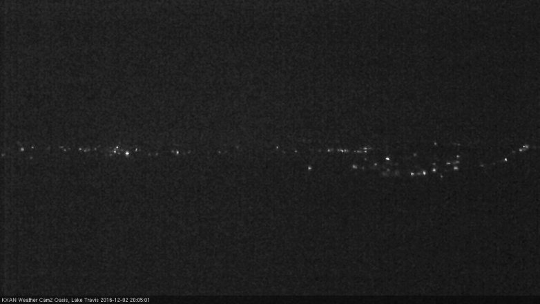 Lake Travis webcam, December 2, 2016 7:20 PM CT