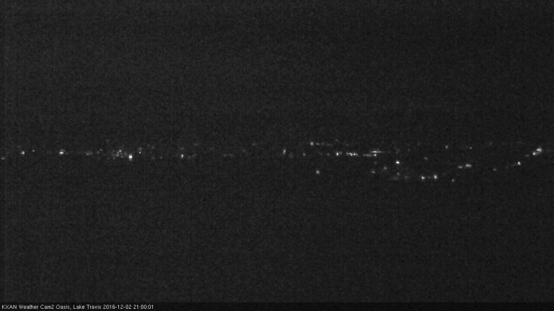 Lake Travis webcam, December 2, 2016 8:05 PM CT