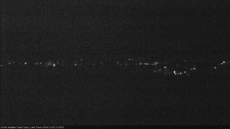 Lake Travis webcam, December 2, 2016 8:55 PM CT