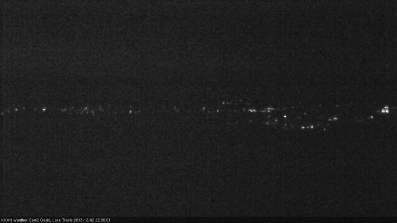 Lake Travis webcam, December 2, 2016 9:55 PM CT