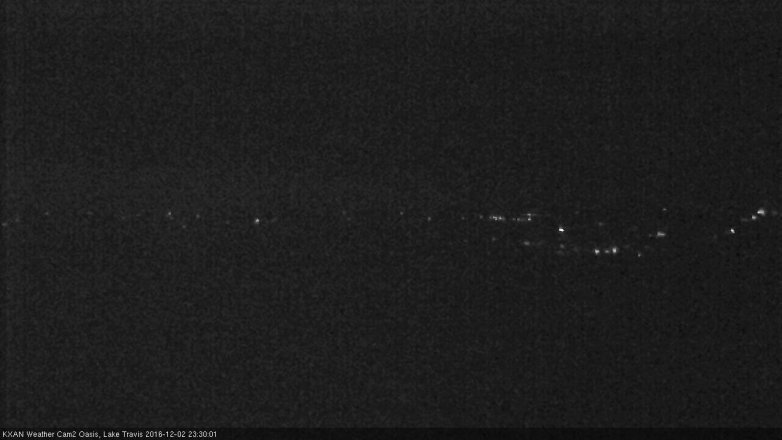 Lake Travis webcam, December 2, 2016 11:00 PM CT