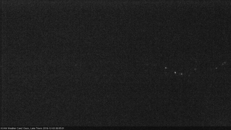 Lake Travis webcam, December 2, 2016 11:35 PM CT