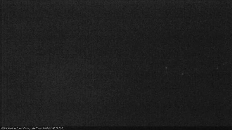 Lake Travis webcam, December 2, 2016 11:45 PM CT