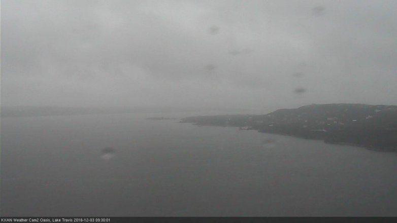 Lake Travis webcam, December 3, 2016 9:00 AM CT