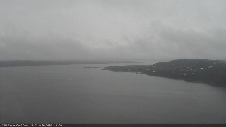 Lake Travis webcam, December 3, 2016 9:10 AM CT