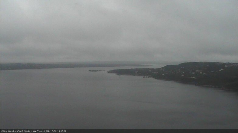 Lake Travis webcam, December 3, 2016 9:55 AM CT