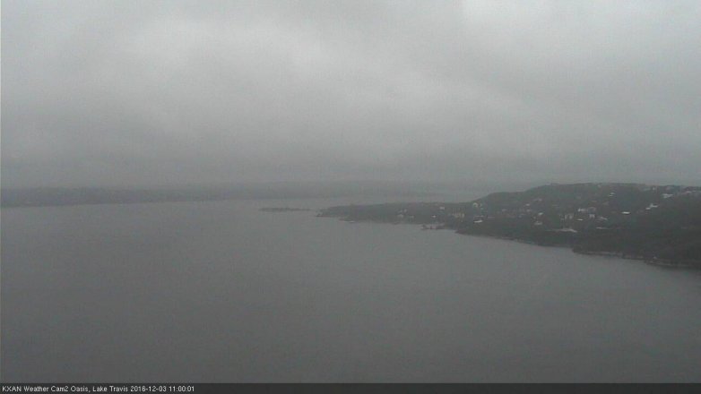 Lake Travis webcam, December 3, 2016 10:05 AM CT