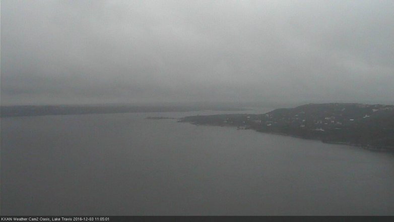 Lake Travis webcam, December 3, 2016 10:20 AM CT