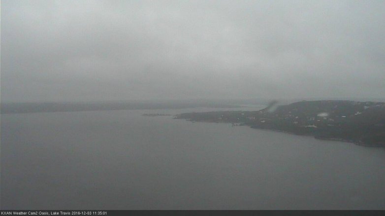 Lake Travis webcam, December 3, 2016 10:40 AM CT