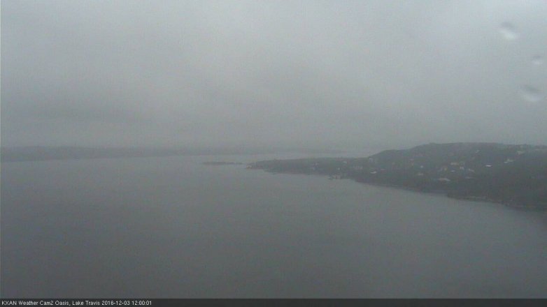 Lake Travis webcam, December 3, 2016 11:10 AM CT