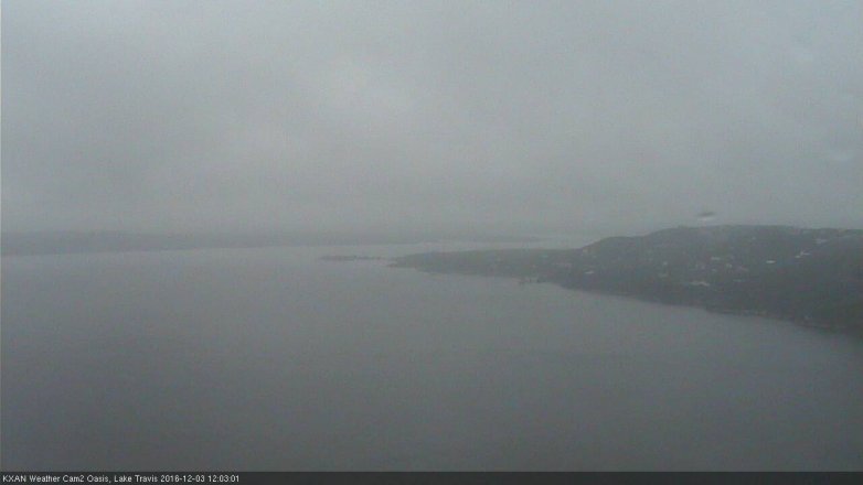 Lake Travis webcam, December 3, 2016 11:15 AM CT