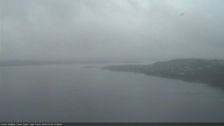 Lake Travis webcam, December 3, 2016 11:25 AM CT