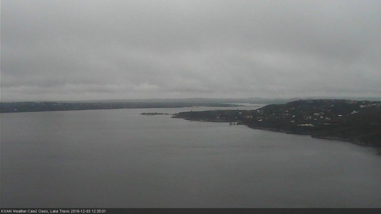Lake Travis webcam, December 3, 2016 11:45 AM CT