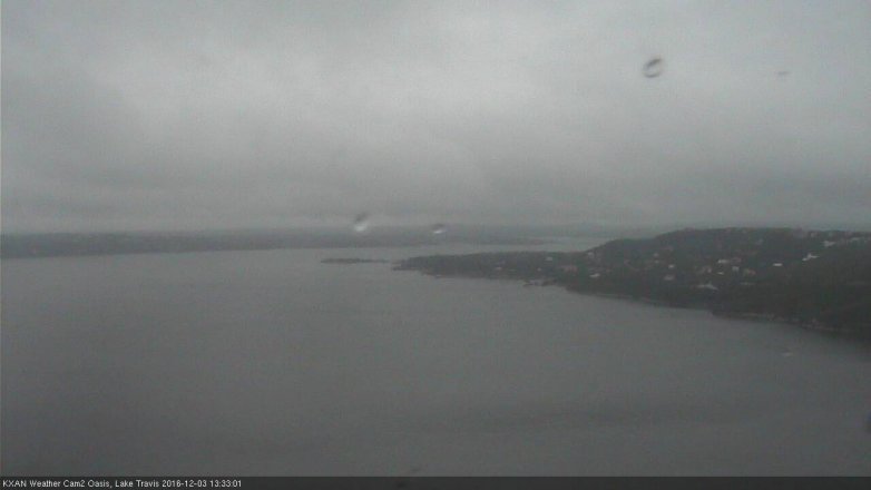 Lake Travis webcam, December 3, 2016 12:40 PM CT