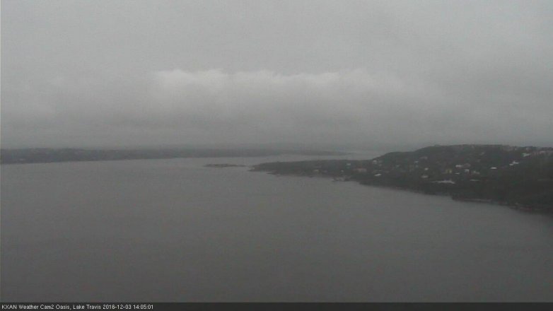 Lake Travis webcam, December 3, 2016 1:15 PM CT