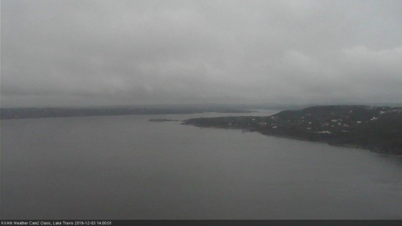 Lake Travis webcam, December 3, 2016 1:25 PM CT