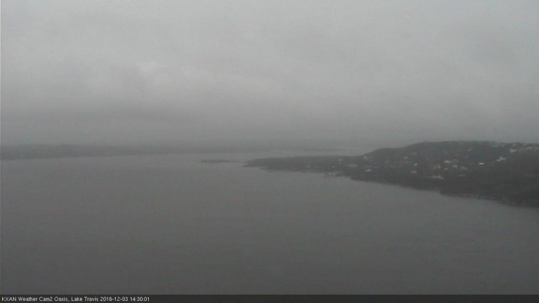 Lake Travis webcam, December 3, 2016 1:40 PM CT