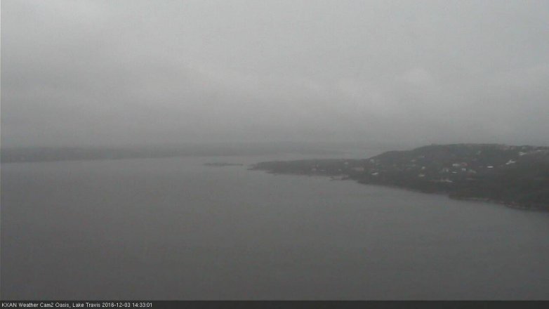 Lake Travis webcam, December 3, 2016 2:05 PM CT