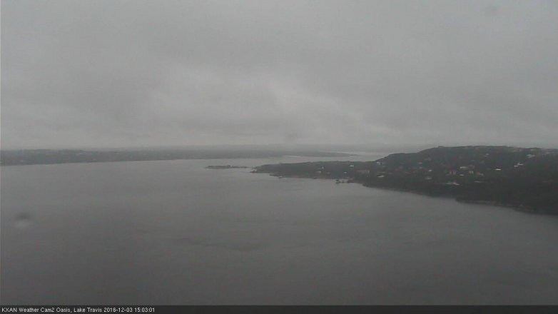 Lake Travis webcam, December 3, 2016 2:15 PM CT