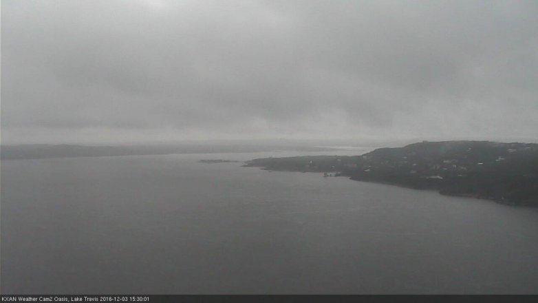 Lake Travis webcam, December 3, 2016 2:55 PM CT