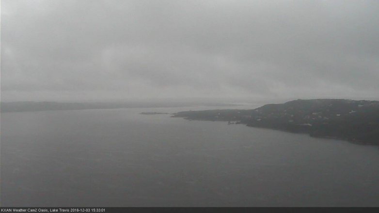 Lake Travis webcam, December 3, 2016 3:05 PM CT