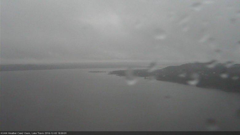 Lake Travis webcam, December 3, 2016 3:10 PM CT