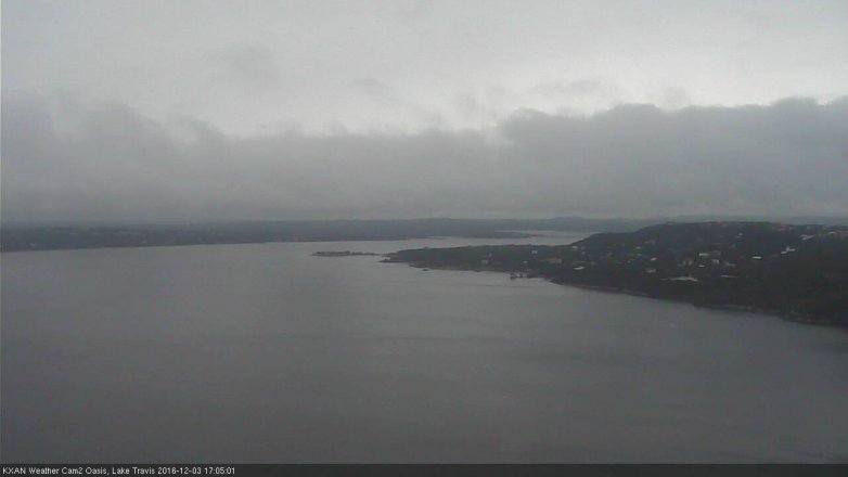 Lake Travis webcam, December 3, 2016 4:10 PM CT