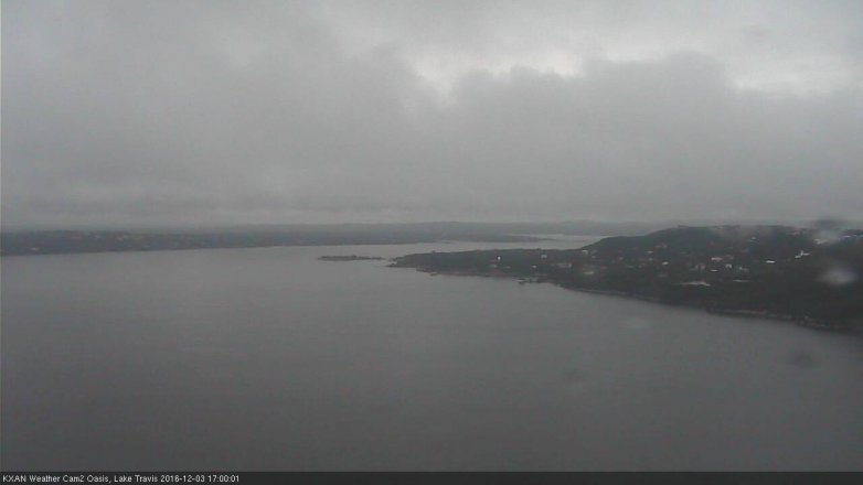 Lake Travis webcam, December 3, 2016 4:30 PM CT