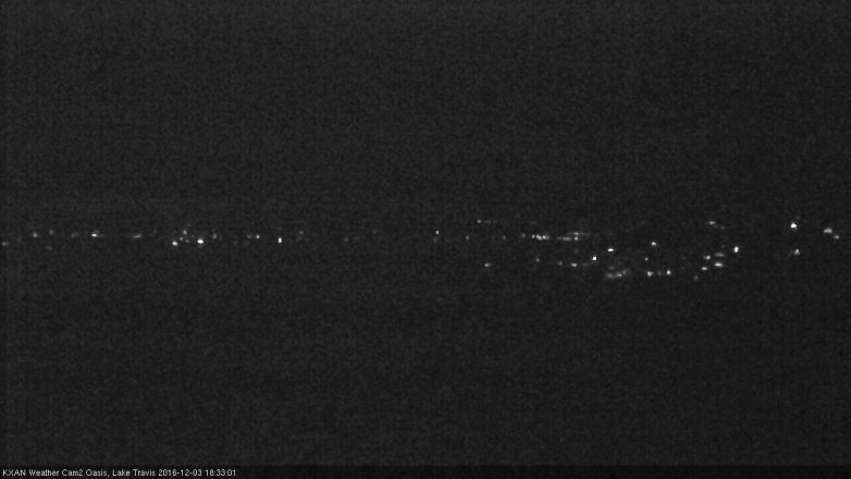 Lake Travis webcam, December 3, 2016 5:40 PM CT