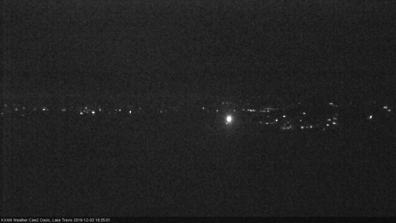 Lake Travis webcam, December 3, 2016 5:55 PM CT