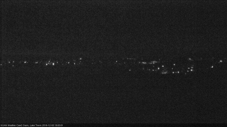 Lake Travis webcam, December 3, 2016 6:15 PM CT