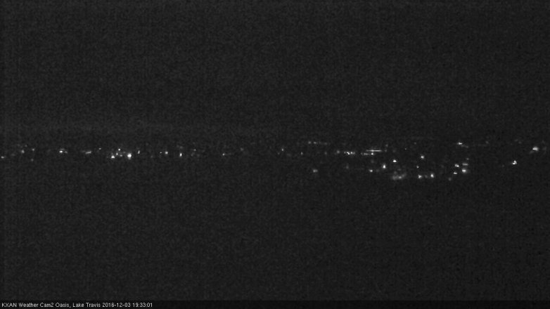 Lake Travis webcam, December 3, 2016 6:40 PM CT