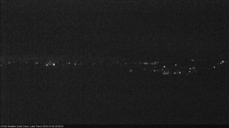 Lake Travis webcam, December 3, 2016 7:35 PM CT