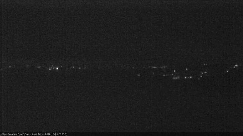 Lake Travis webcam, December 3, 2016 7:45 PM CT
