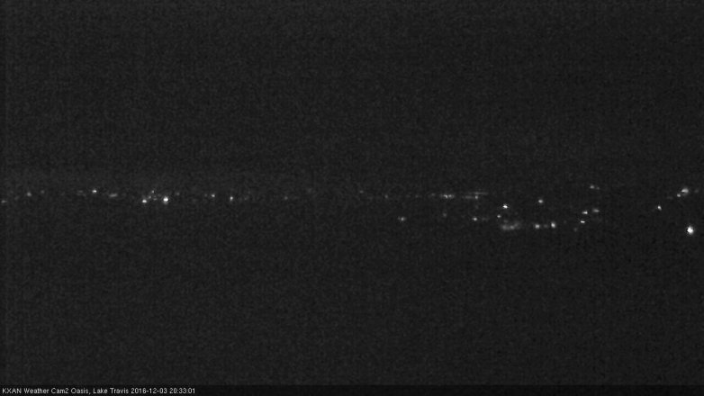 Lake Travis webcam, December 3, 2016 7:50 PM CT