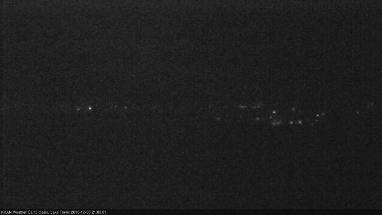 Lake Travis webcam, December 3, 2016 8:15 PM CT