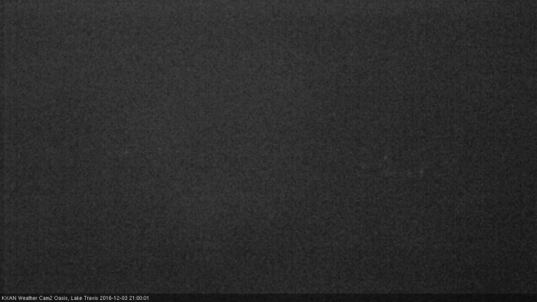 Lake Travis webcam, December 3, 2016 8:30 PM CT