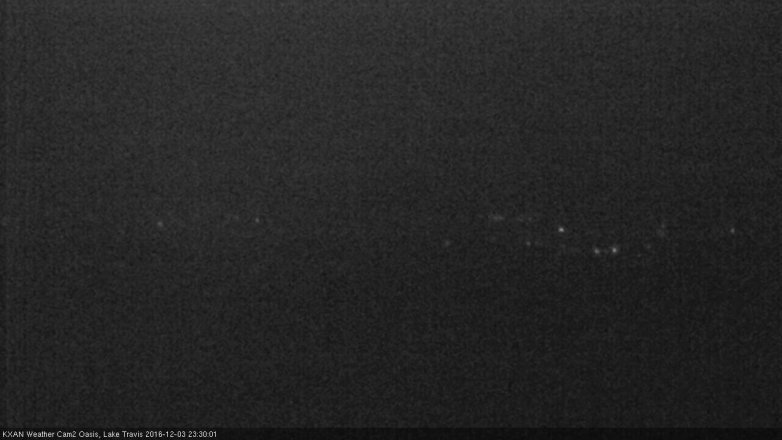 Lake Travis webcam, December 3, 2016 10:45 PM CT