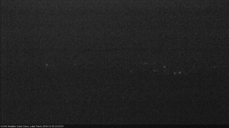 Lake Travis webcam, December 3, 2016 11:05 PM CT