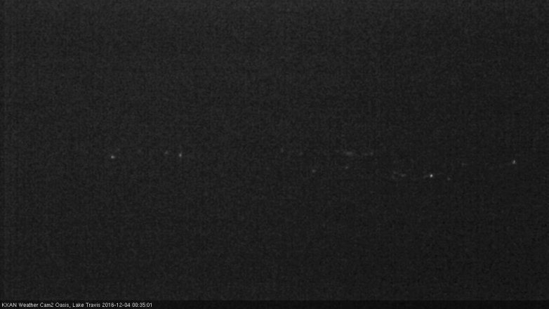 Lake Travis webcam, December 3, 2016 11:40 PM CT
