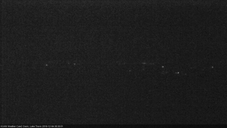 Lake Travis webcam, December 3, 2016 11:45 PM CT
