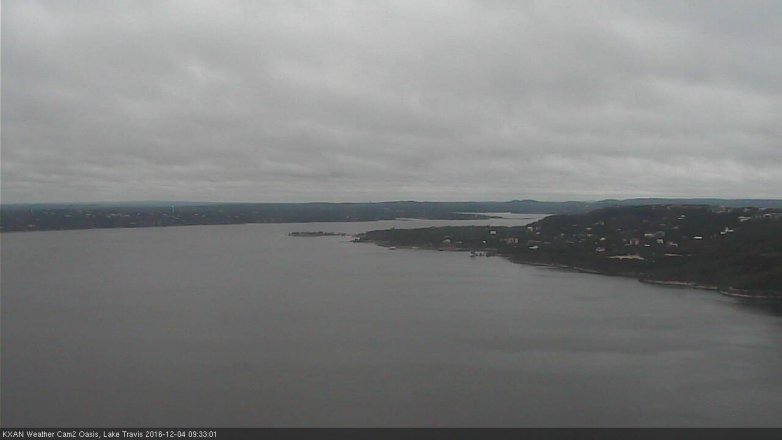 Lake Travis webcam, December 4, 2016 9:05 AM CT