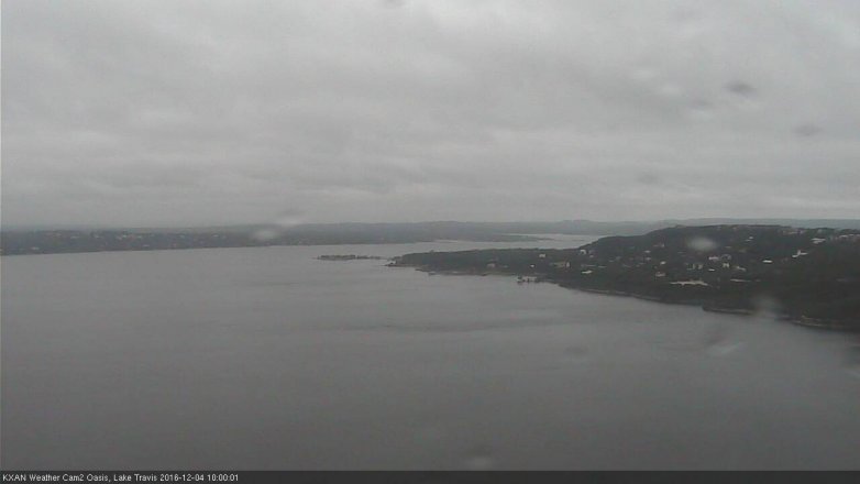 Lake Travis webcam, December 4, 2016 9:20 AM CT