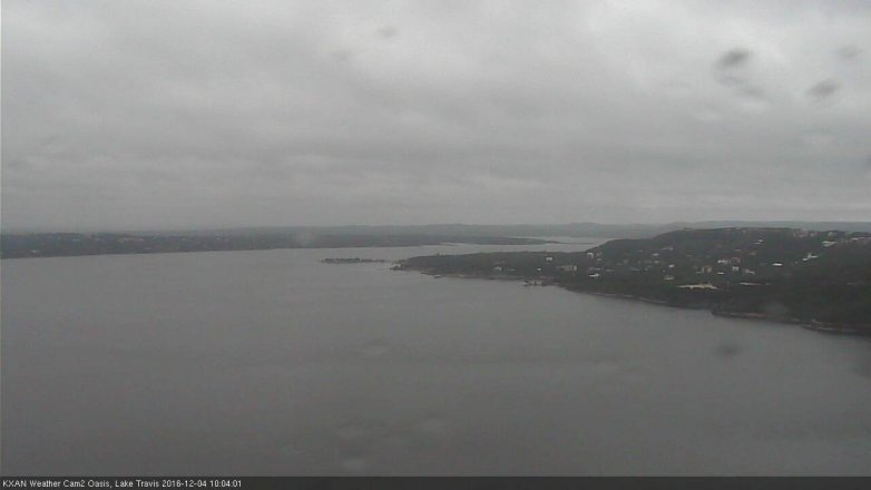 Lake Travis webcam, December 4, 2016 9:35 AM CT