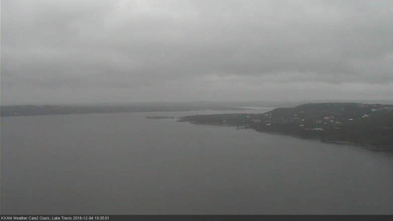 Lake Travis webcam, December 4, 2016 9:40 AM CT