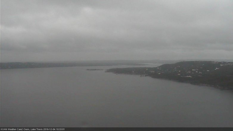 Lake Travis webcam, December 4, 2016 9:55 AM CT